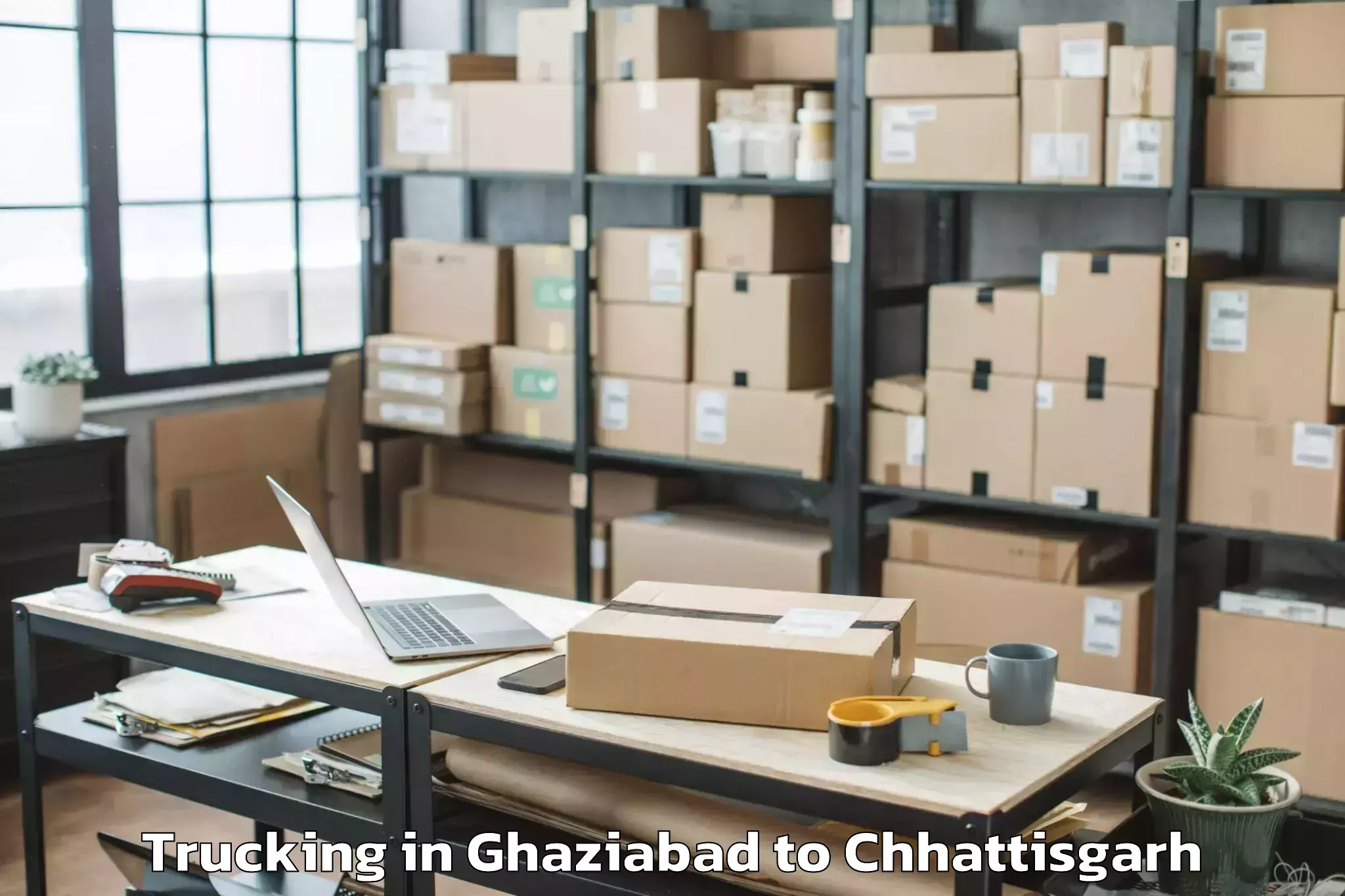 Book Ghaziabad to Tokapal Trucking